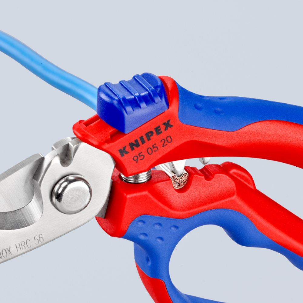 Ножиці електрика Knipex комбінованні, з подвійним гніздом для обжиму (95 05 20 SB)