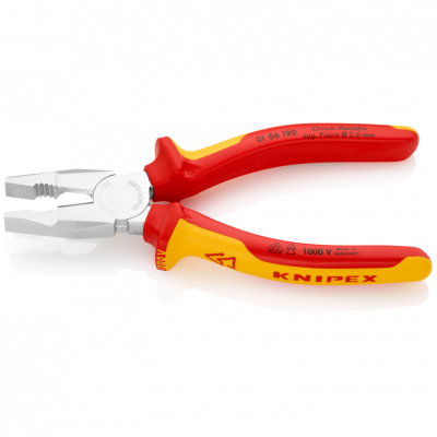 Плоскогубці Knipex VDE комбіновані, 190мм (01 06 190)