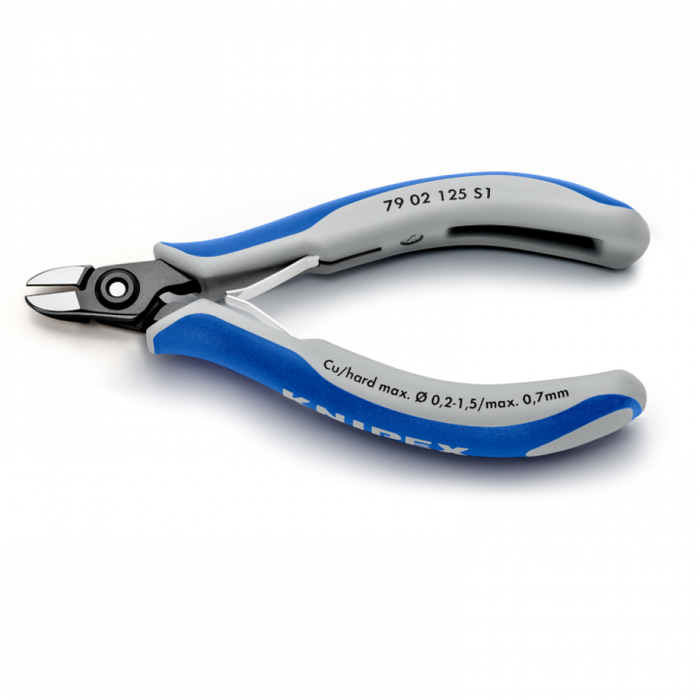 Прецизионные кусачки боковые Knipex для электроники, 125 мм (79 02 125 S1)