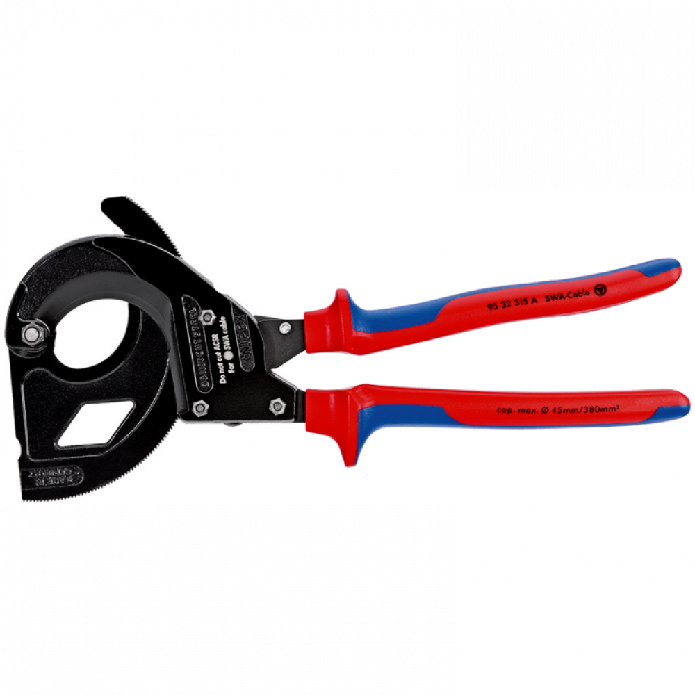 Ножницы для резки кабелей Knipex (с рычажным механизмом), 315 мм (95 32 315 A)