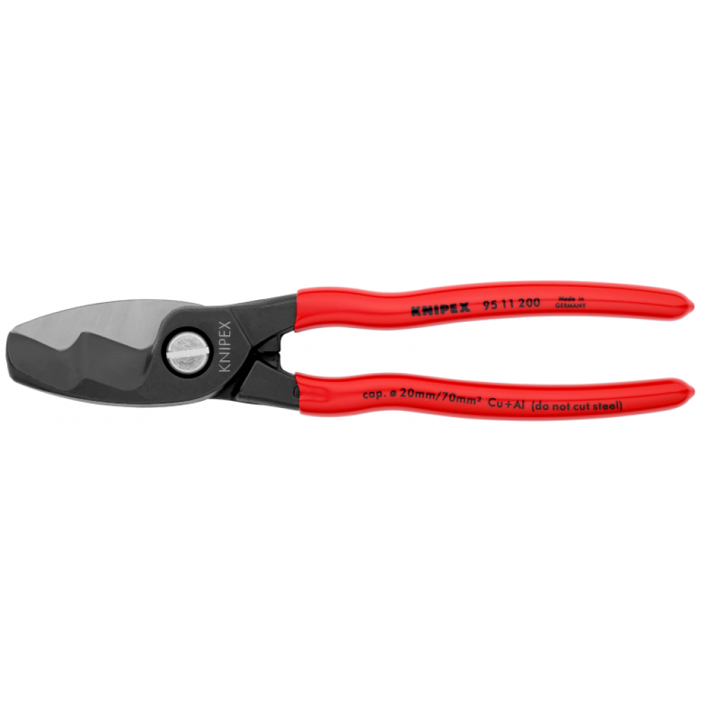 Ножницы для резки кабелей Knipex, 200 мм (95 11 200)