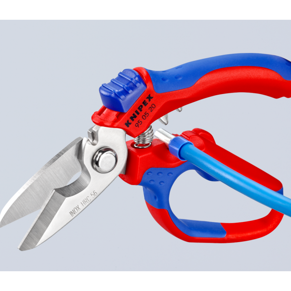 Ножницы электрика Knipex комбинированные, с двойным гнездом для обжима (95 05 20 SB)