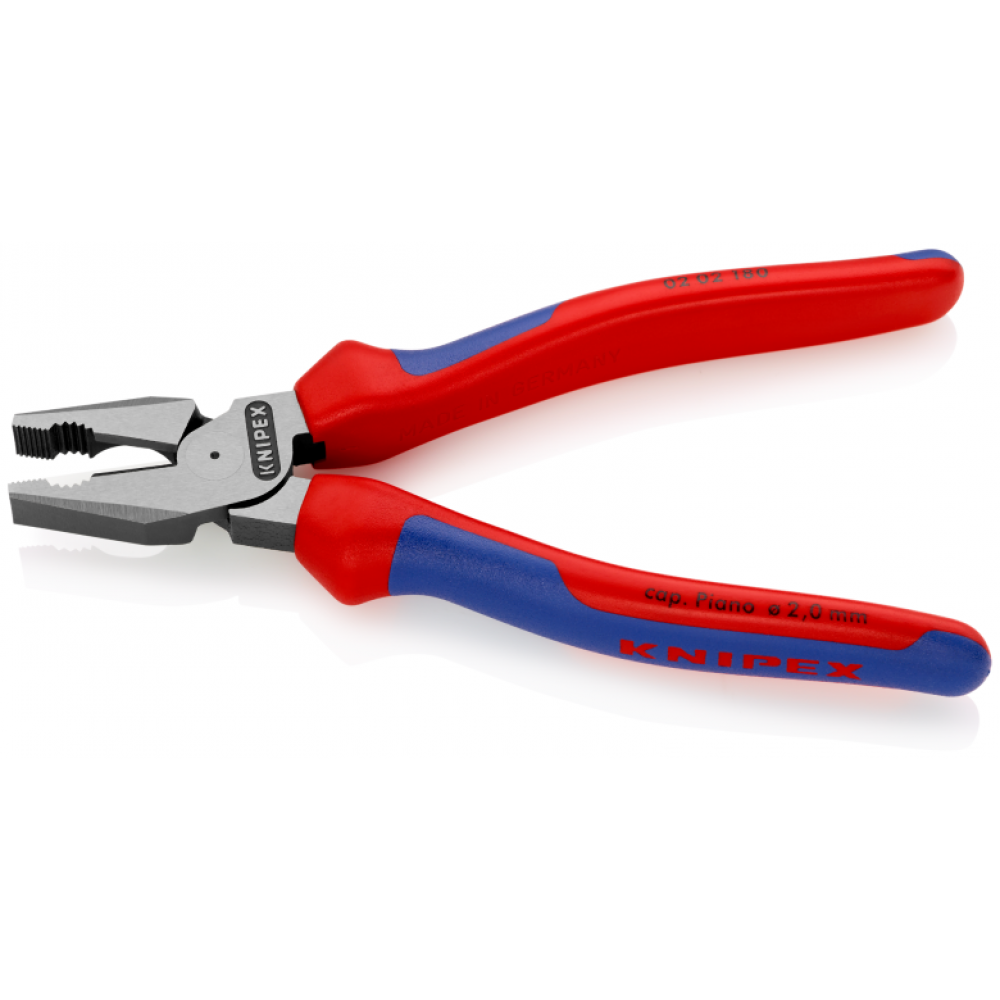 Плоскогубці Knipex комбіновані (фосфатовані), 180 мм (02 02 180)