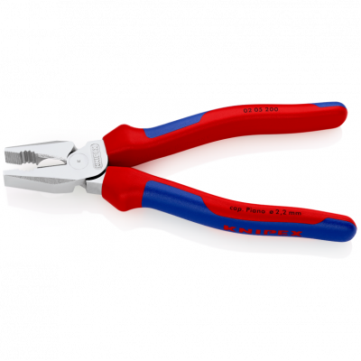 Плоскогубцы Knipex комбинированные особой прочности (хромированные), 200 мм (02 05 200)