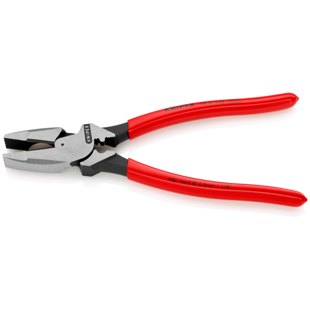 Плоскогубцы Knipex электромонтера (фосфатированные), 240 мм (09 11 240)
