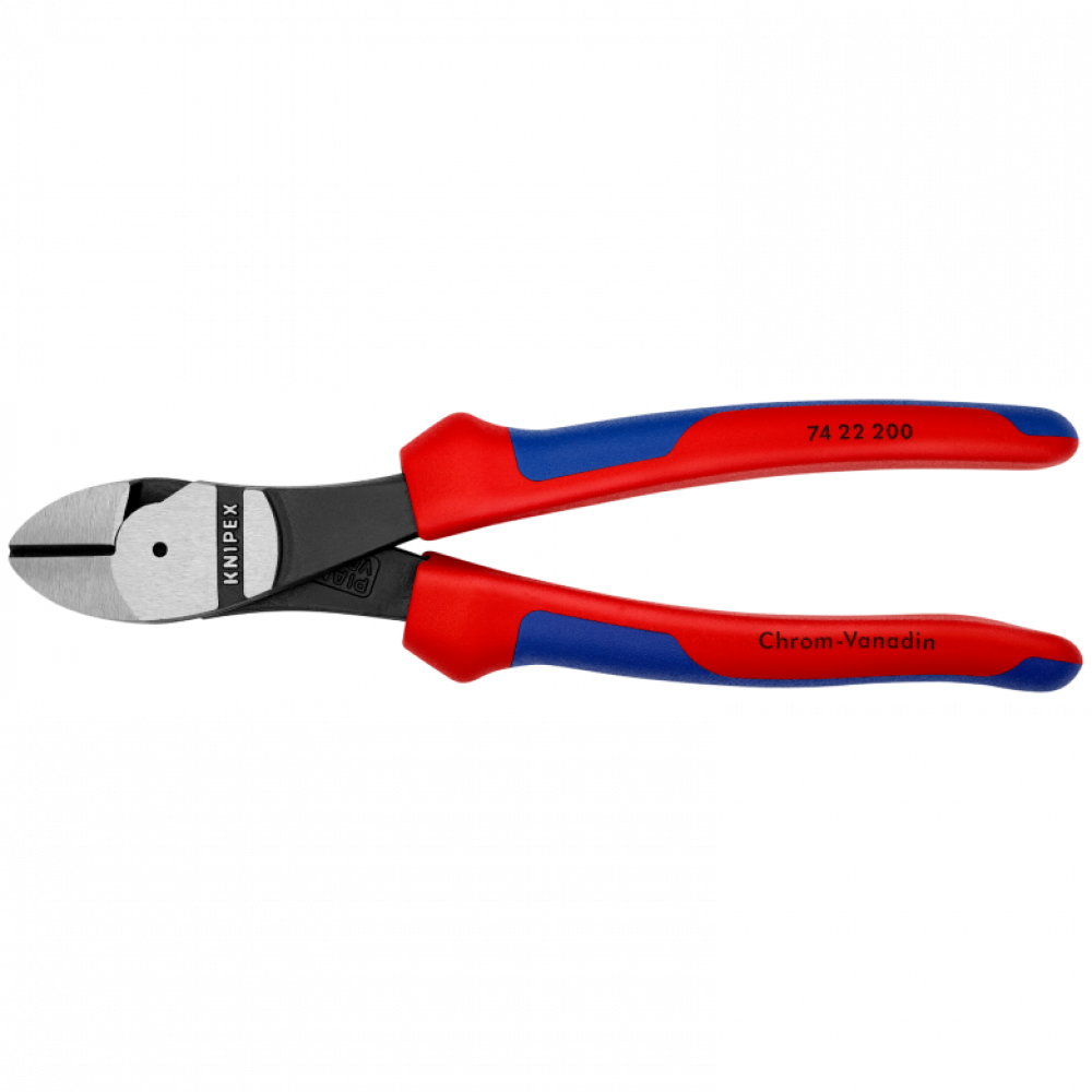 Кусачки бічні Knipex особливої потужності (фосфатовані), 200 мм (74 22 200)