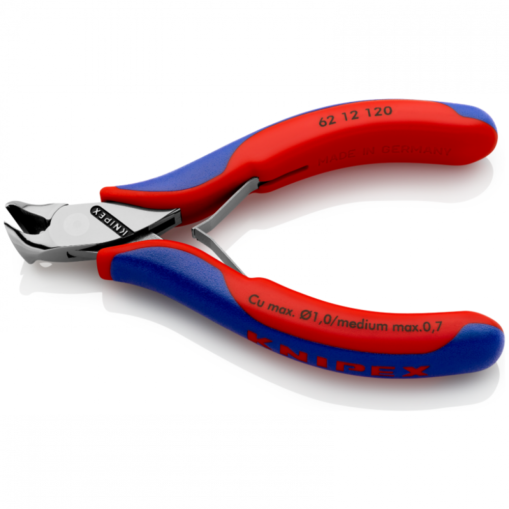 Кусачки кутові Knipex для електроніки, 120 мм (62 12 120)