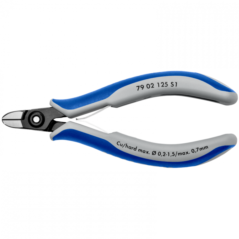 Прецизионные кусачки боковые Knipex для электроники, 125 мм (79 02 125 S1)