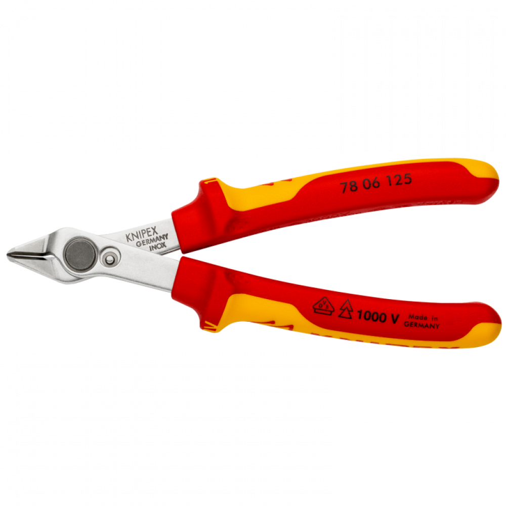 Кусачки Knipex VDE Electronic Super Knips®, 125 мм (78 06 125)
