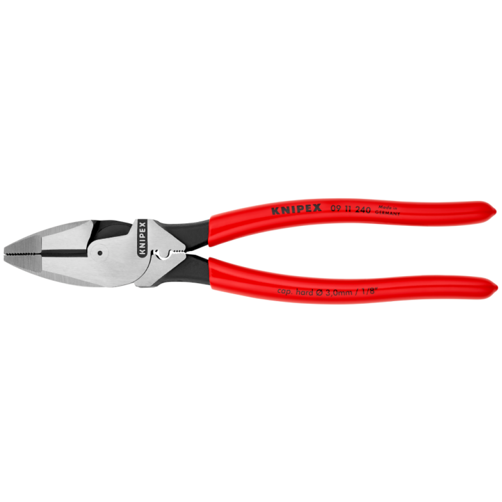 Плоскогубцы Knipex электромонтера (фосфатированные), 240 мм (09 11 240)