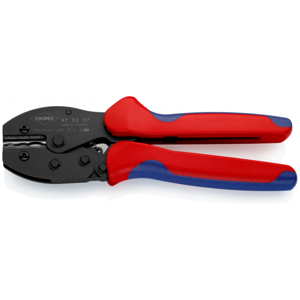 Кліщі затискні Knipex PreciForce® для опресування, від 0,5 до 6,0 мм² (97 52 37)