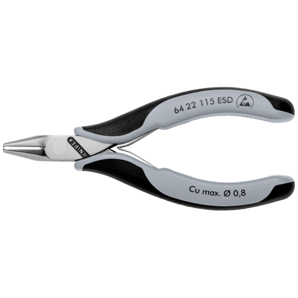 Кусачки торцевые Knipex ESD для электроники (антистатические), 115 мм (64 22 115 ESD)