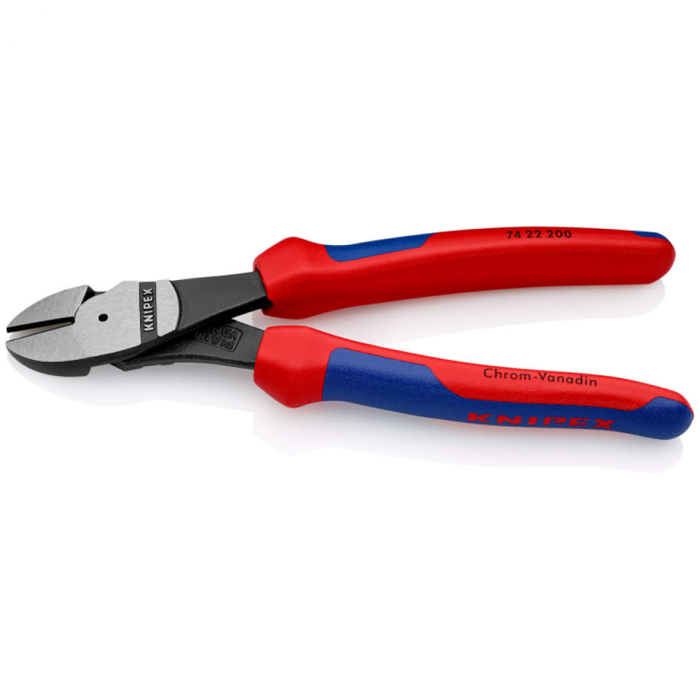 Кусачки бічні Knipex особливої потужності (фосфатовані), 200 мм (74 22 200)