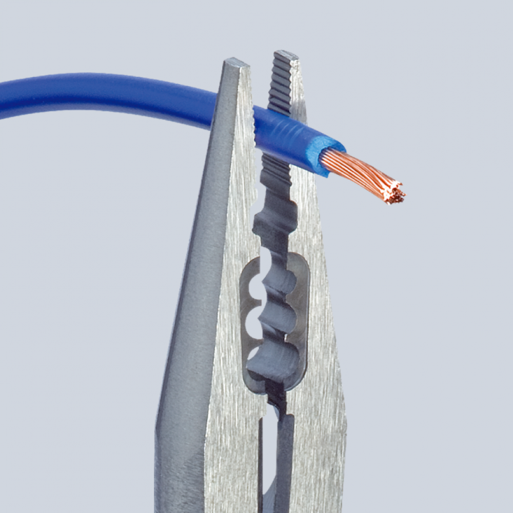 Плоскогубці Knipex для монтажу проводів (хромовані), 160 мм (13 02 160)