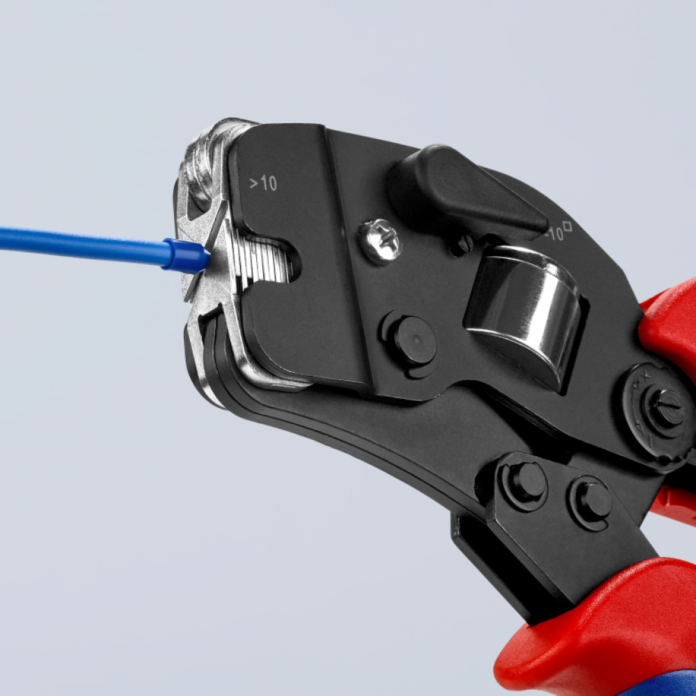 Інструмент Knipex для обжиму контактних гільз з автоналаштуванням, до 16 мм² (97 53 09)