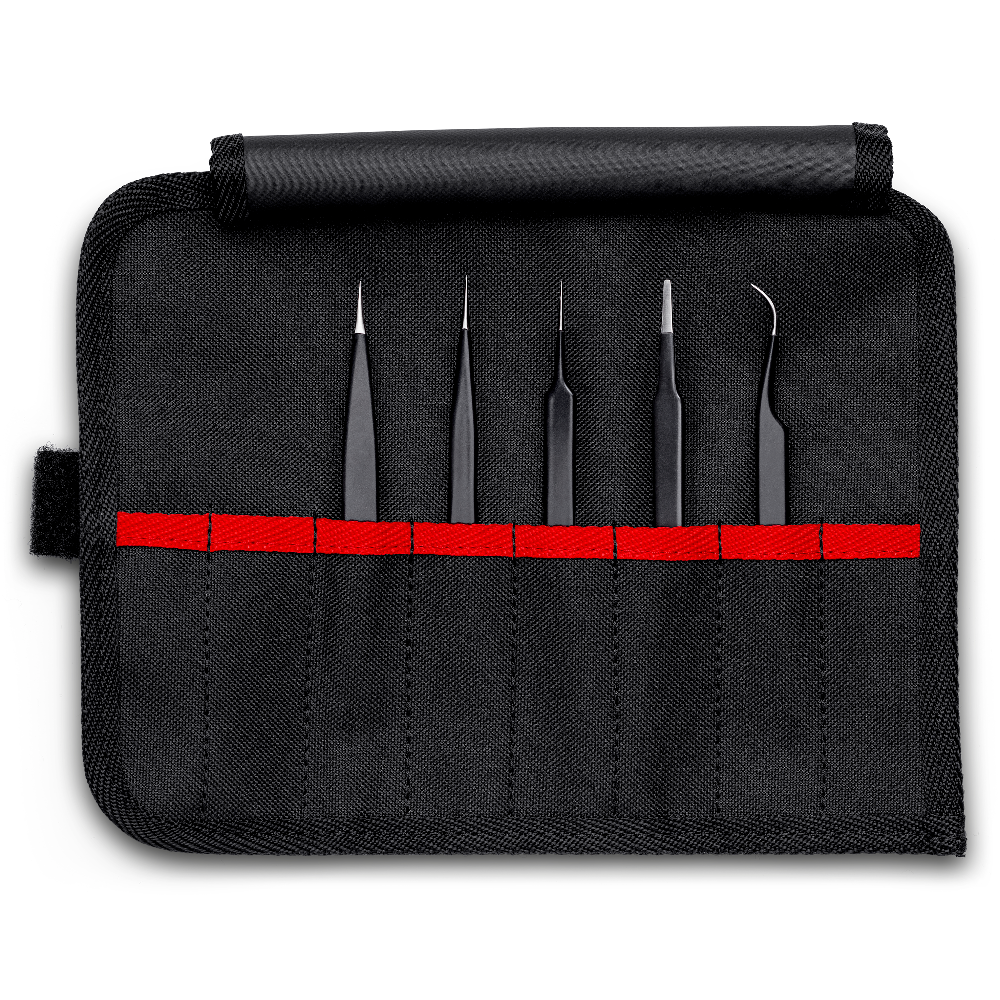Набор пинцетов Knipex ESD универсальных, 5 шт (92 00 01 ESD)