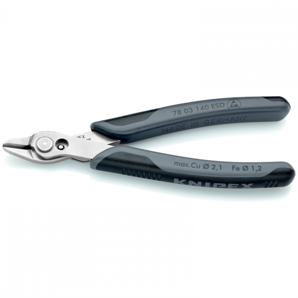 Кусачки Knipex ESD Electronic Super Knips®, 140 мм (78 03 140 ESD)