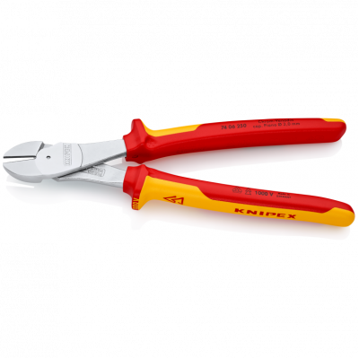 Кусачки боковые Knipex VDE особой мощности (хромированные), 200 мм (74 22 200)