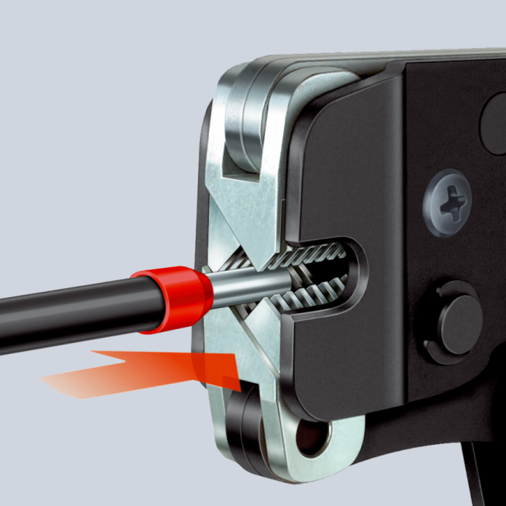 Инструмент Knipex для обжима контактных гильз с автонастройкой, до 16 мм² (97 53 09)