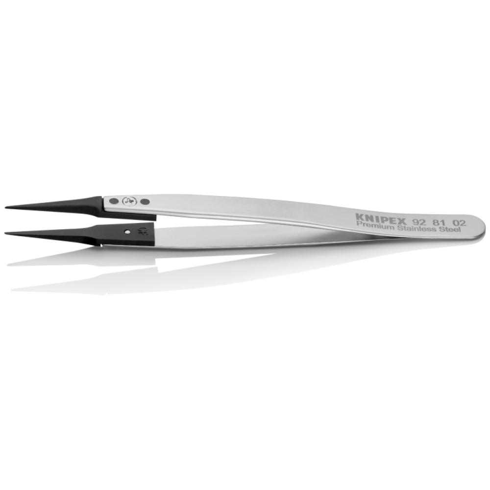Пинцет Knipex ESD со сменными наконечниками (заостренные), 130мм (92 81 02)