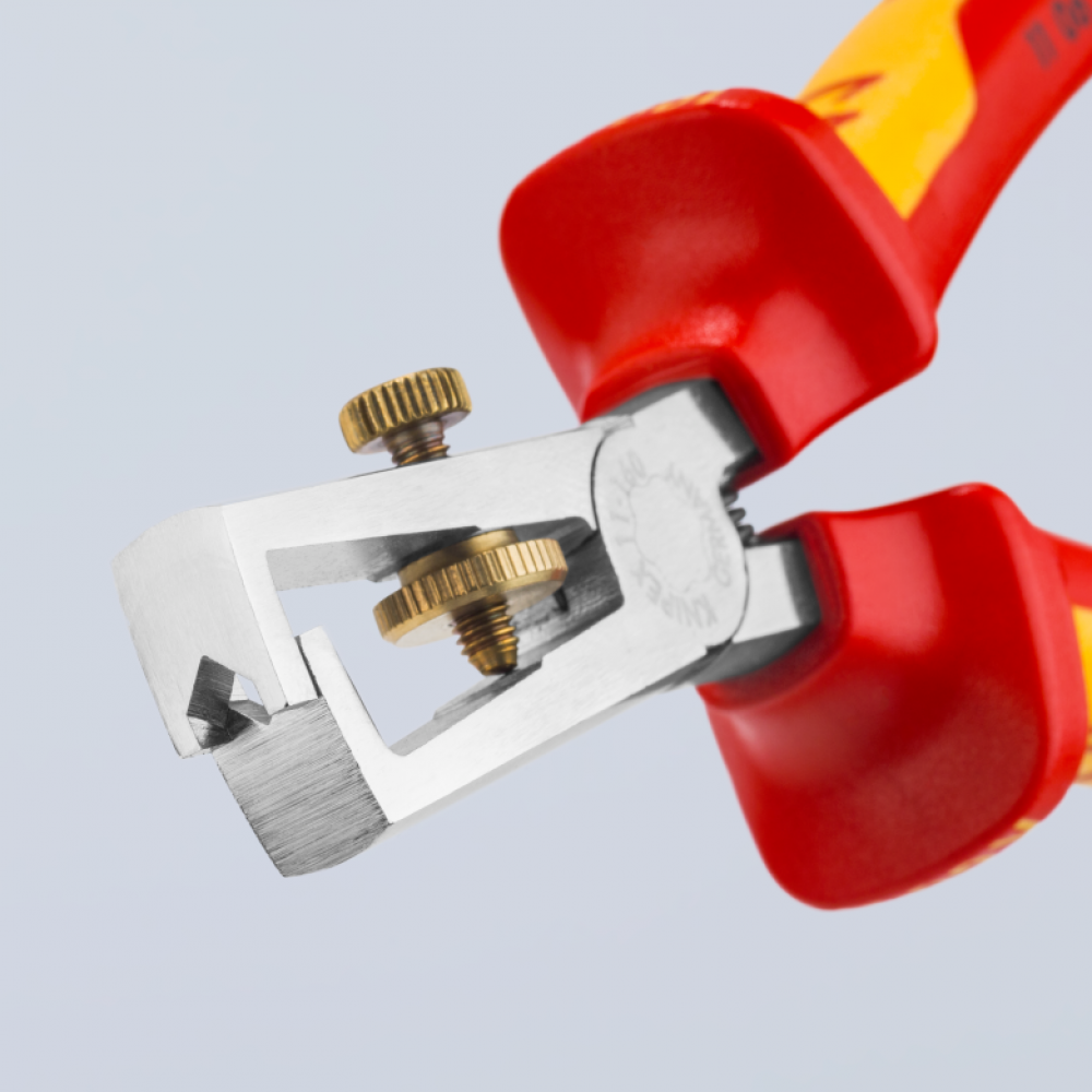 Інструмент для видалення ізоляції Knipex VDE зі страхувальним кріпленням (11 06 160 T)