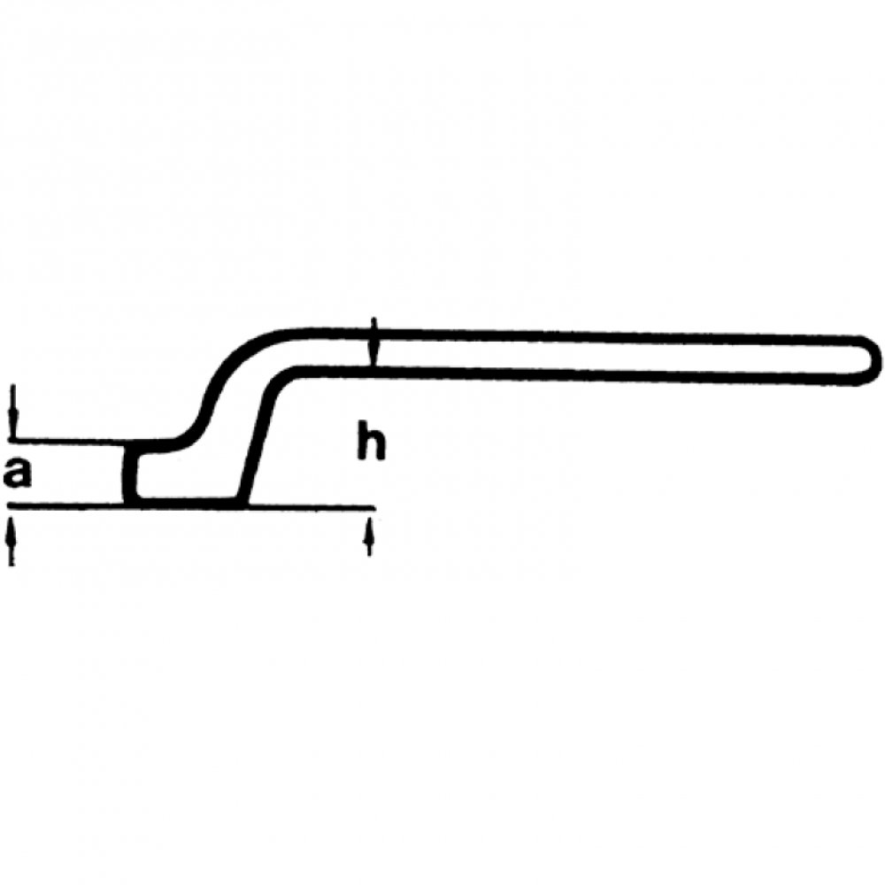 Ключ гайковий Knipex накидний, розмір 7мм, 150 мм (98 01 07)
