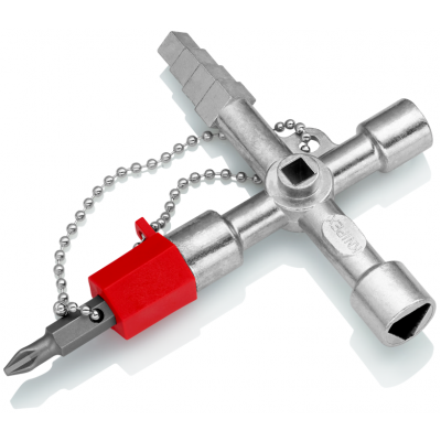 Ключ для электрошкафов Knipex профессиональный , 90 мм (00 11 04)