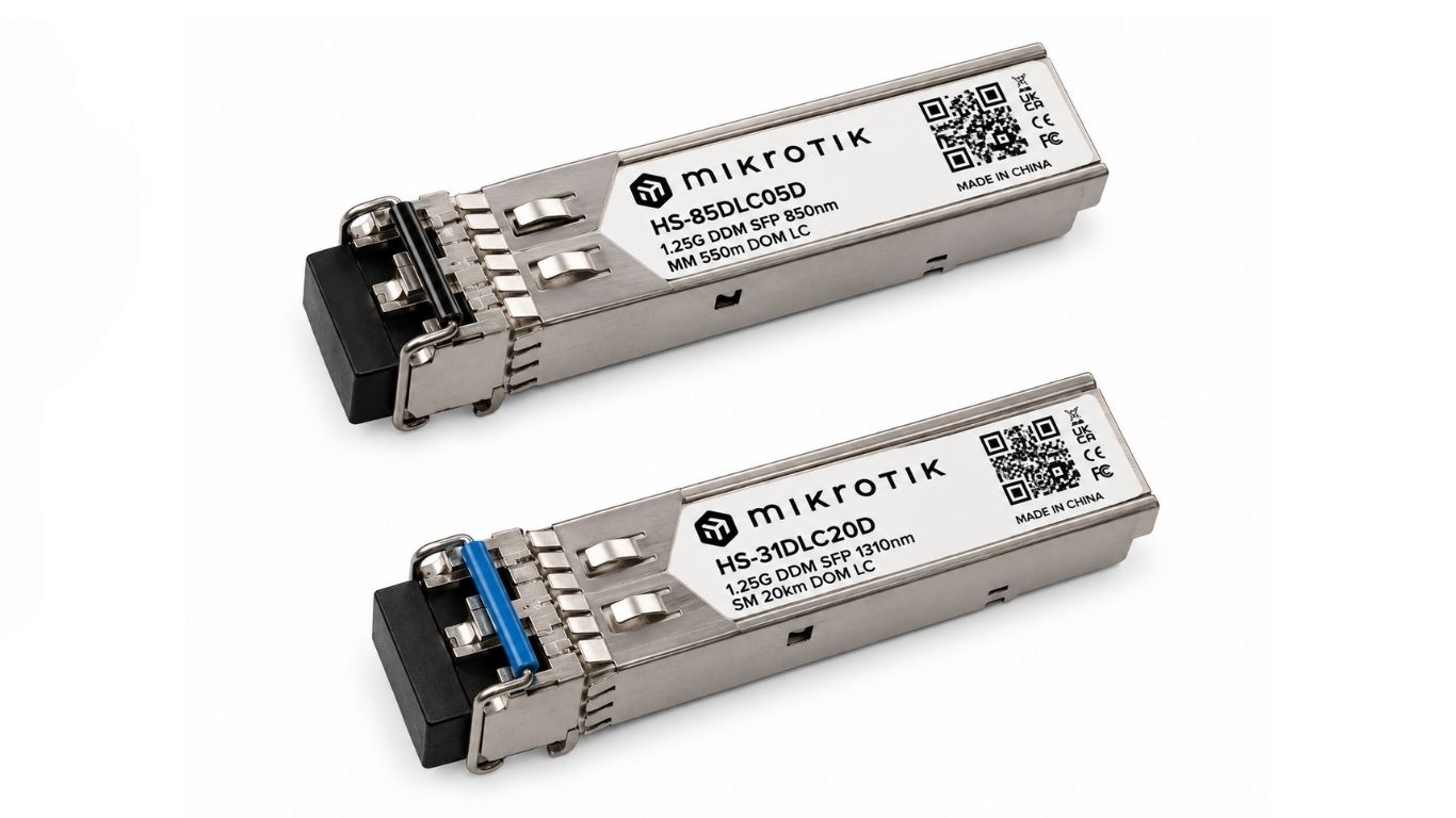 Нові промислові SFP та SFP+ модулі MikroTik